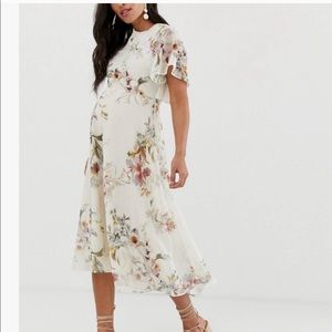 ASOS Maternity Floral Midi